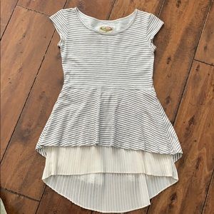 Joyfolie Mia Joy striped top Size 8